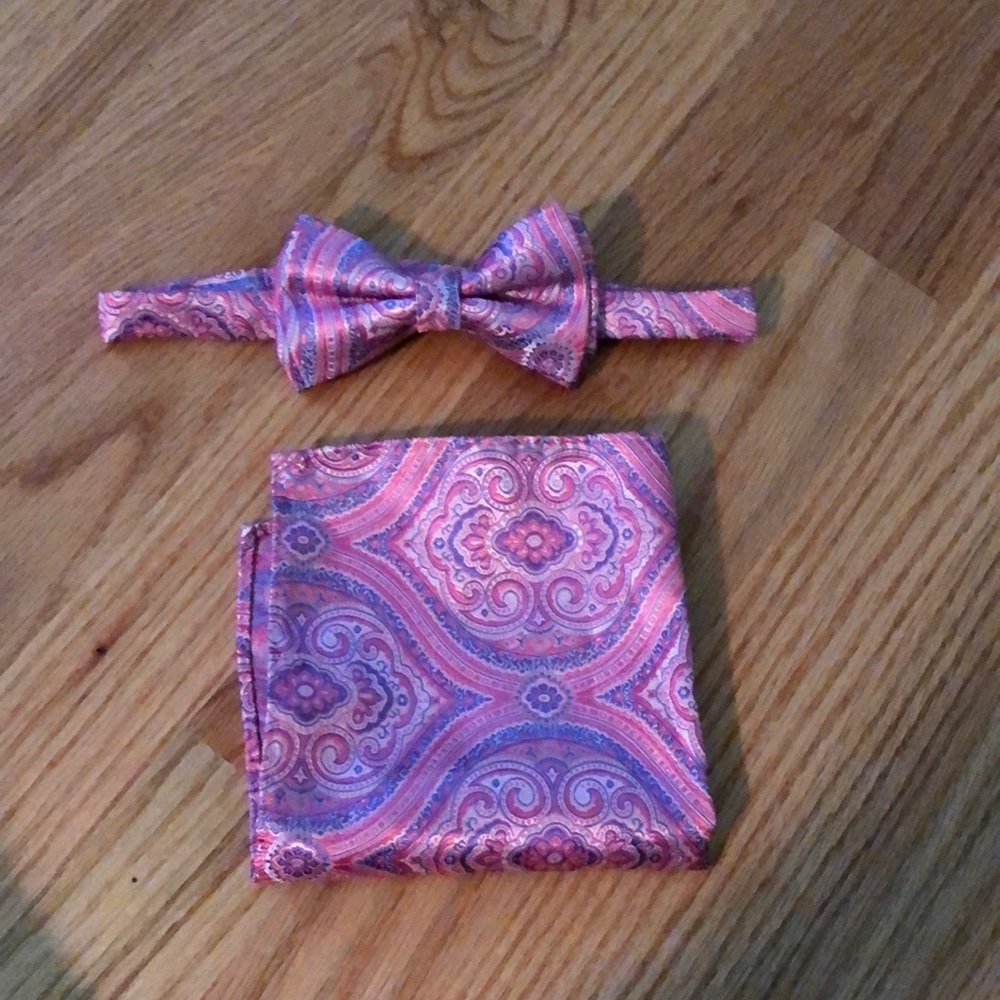 bow tie and pocket square